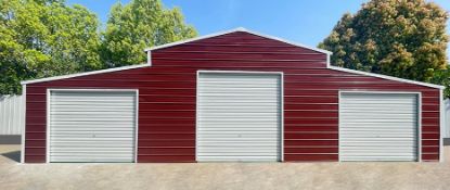 42x30 Metal Storage Shed in two boxes Red-Brown