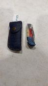 Texas pocket knife w/sheath