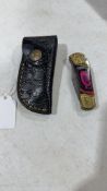 Pocket knife w/sheath