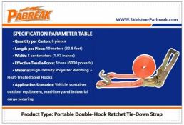 lot of 6 Ratchet Tie Downs