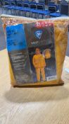 3 pc yellow poly rain suit-size XL