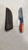Texas fixed blade knife w/sheath