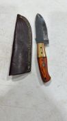 Fixed blade knife w/sheath