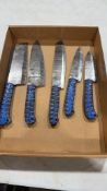 Set of 5 kitchen knives