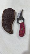Fixed blade knife w/sheath