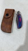 Pocket knife w/sheath