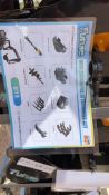 8pc Mini Excavator Attachment Set