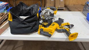 DeWalt 20v cordless tools w/carrying case