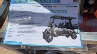 FT-GC42S Off Road 6 Seat Golf Cart Black