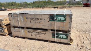Unused 45’x25’ metal garage-2boxes