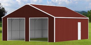 23x22 Double Garage ( Red-Brown)