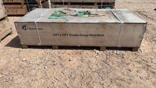 Unused 23’ x 22’ double garage metal shed