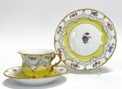 Gedeck Meissen B-Form gelb