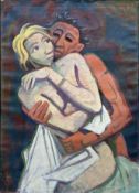 Karl Hofer, „Bedrängte Frau (Liebeskampf)“ (1946)