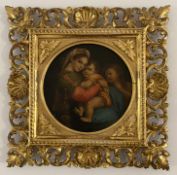Giulia Cheli Capella, Kopie nach Raffaels „Madonna della Sedia"