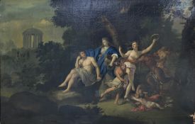 Künstler des Barock, Mythologisches Gelage in Ideallandschaft mit Pan und Kalliope
