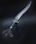 Rare Deccani Chilanum Steel Dagger, Early Mughal-Period India, Indian/Islamic