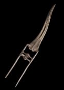19th C. Mughal/Indian Katar Serpent Blade Design, Eastern Islamic