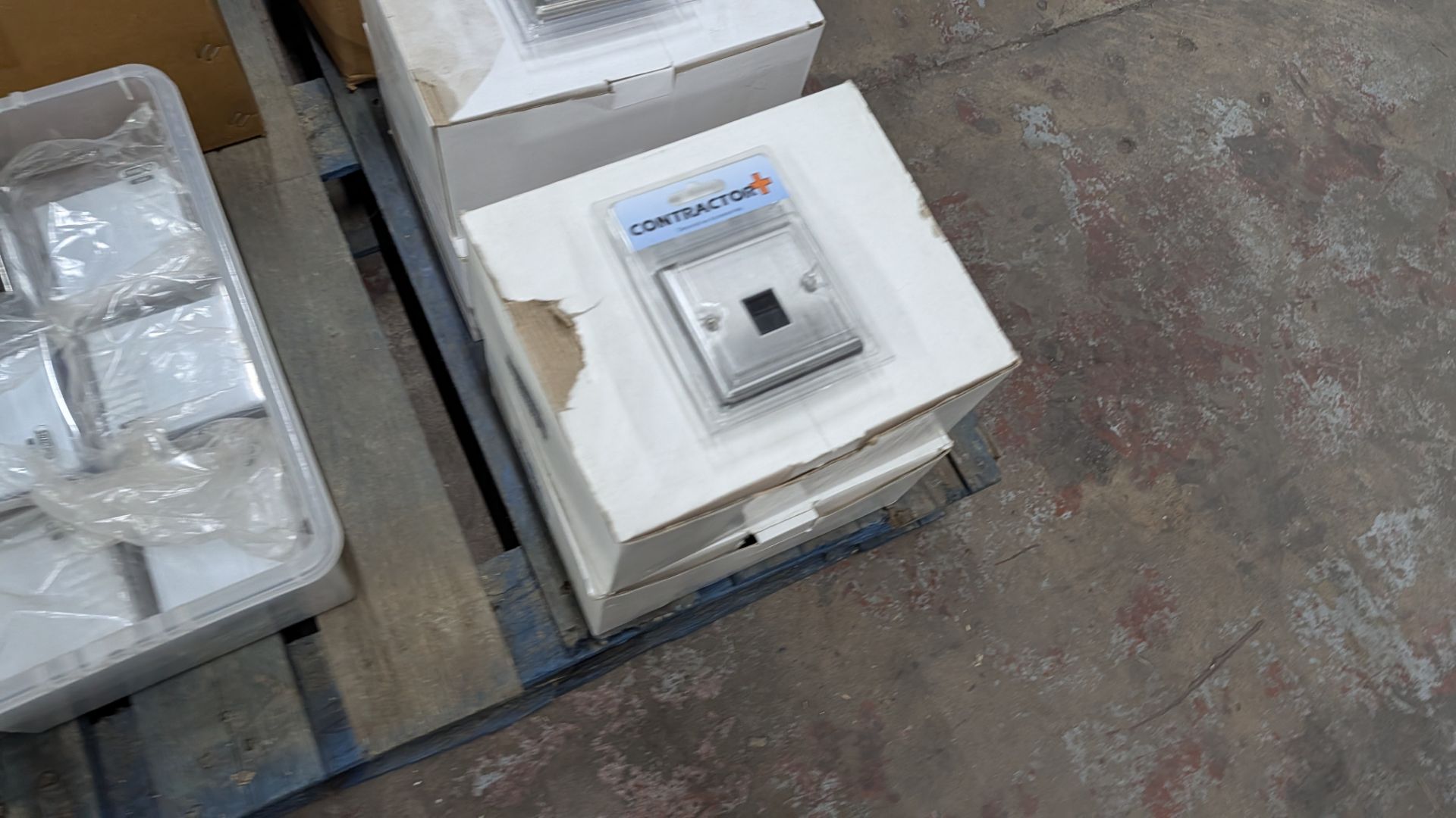 Contents of a Pallet of assorted sockets & switches including, round-pin socket outlets, telephone s - Image 9 of 12