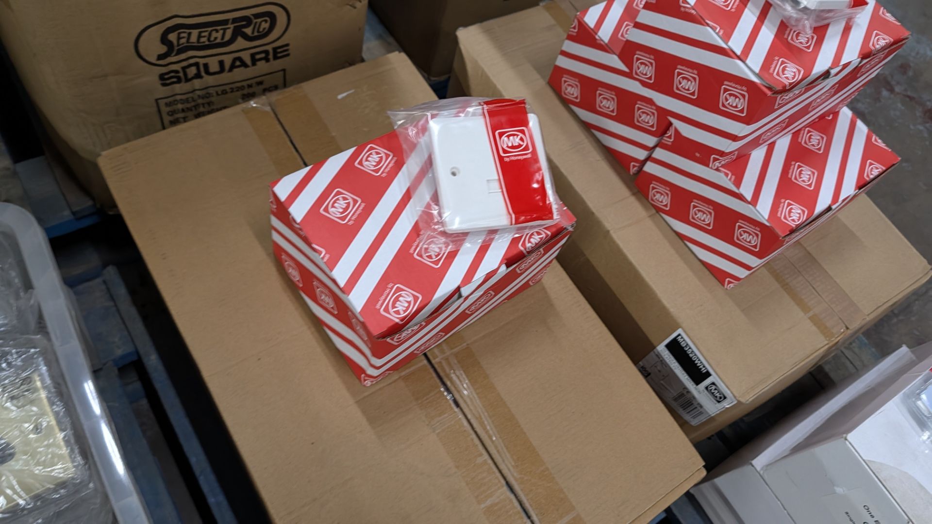 Contents of a Pallet of assorted sockets & switches including, round-pin socket outlets, telephone s - Image 6 of 12