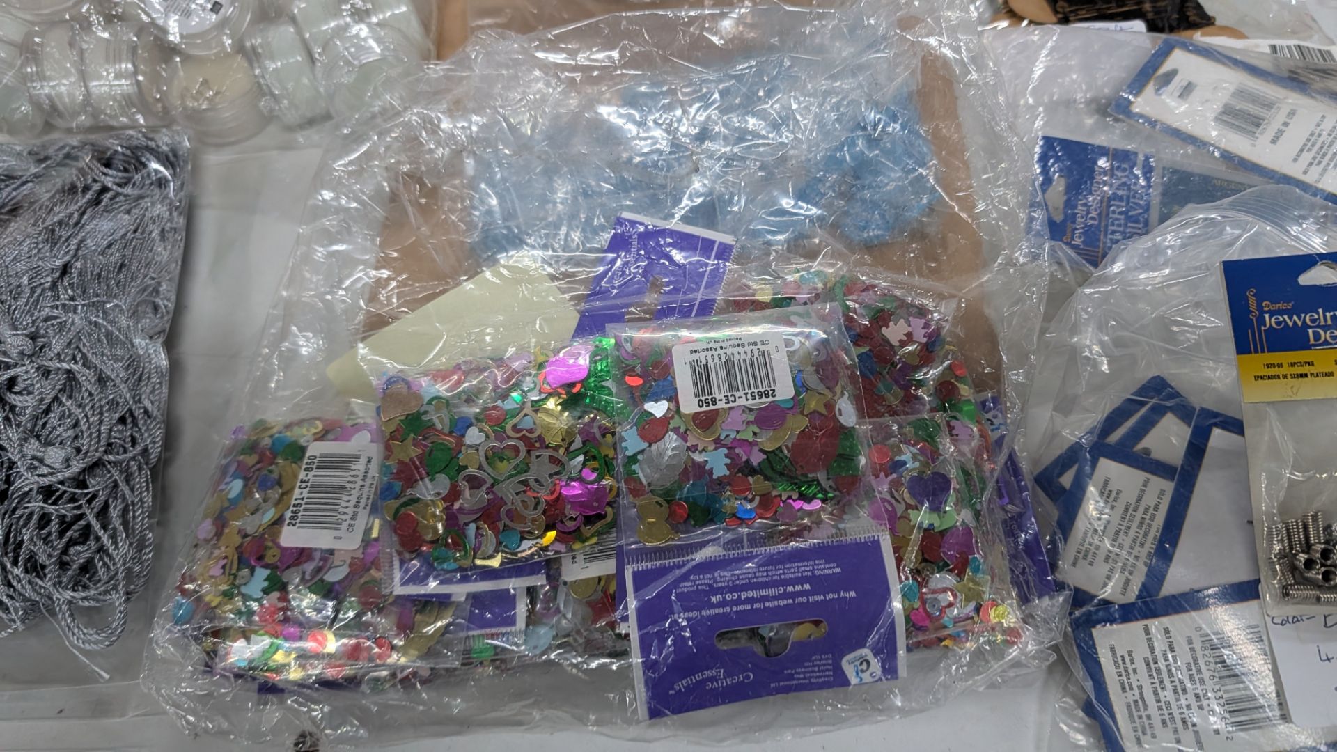 Various Sequins/ Motifs/ Thread. RRP £1,058.29. This lot comprises the following: 185 off Craft Fact - Image 6 of 14