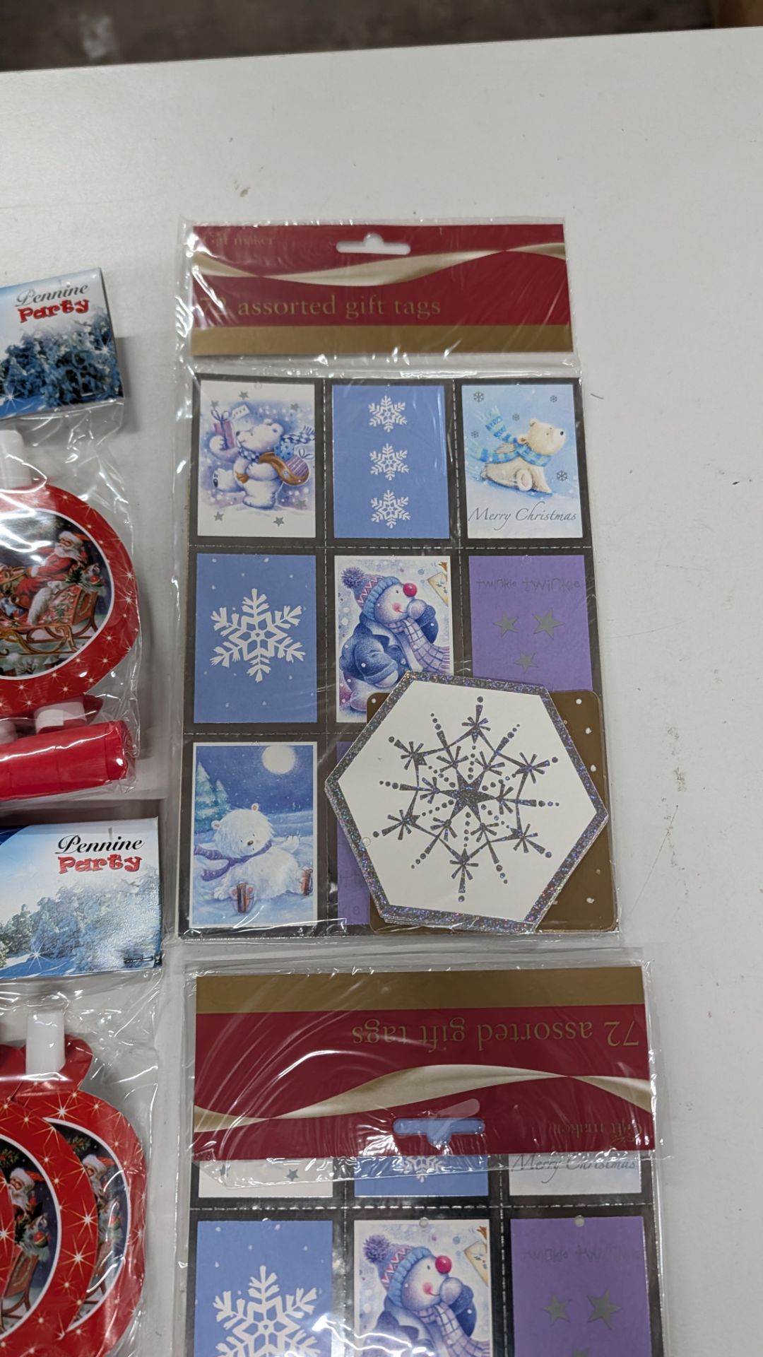 Christmas Decorations and Accessories. RRP £313.34. This lot comprises the following: 88 off Dear Sa - Image 12 of 15