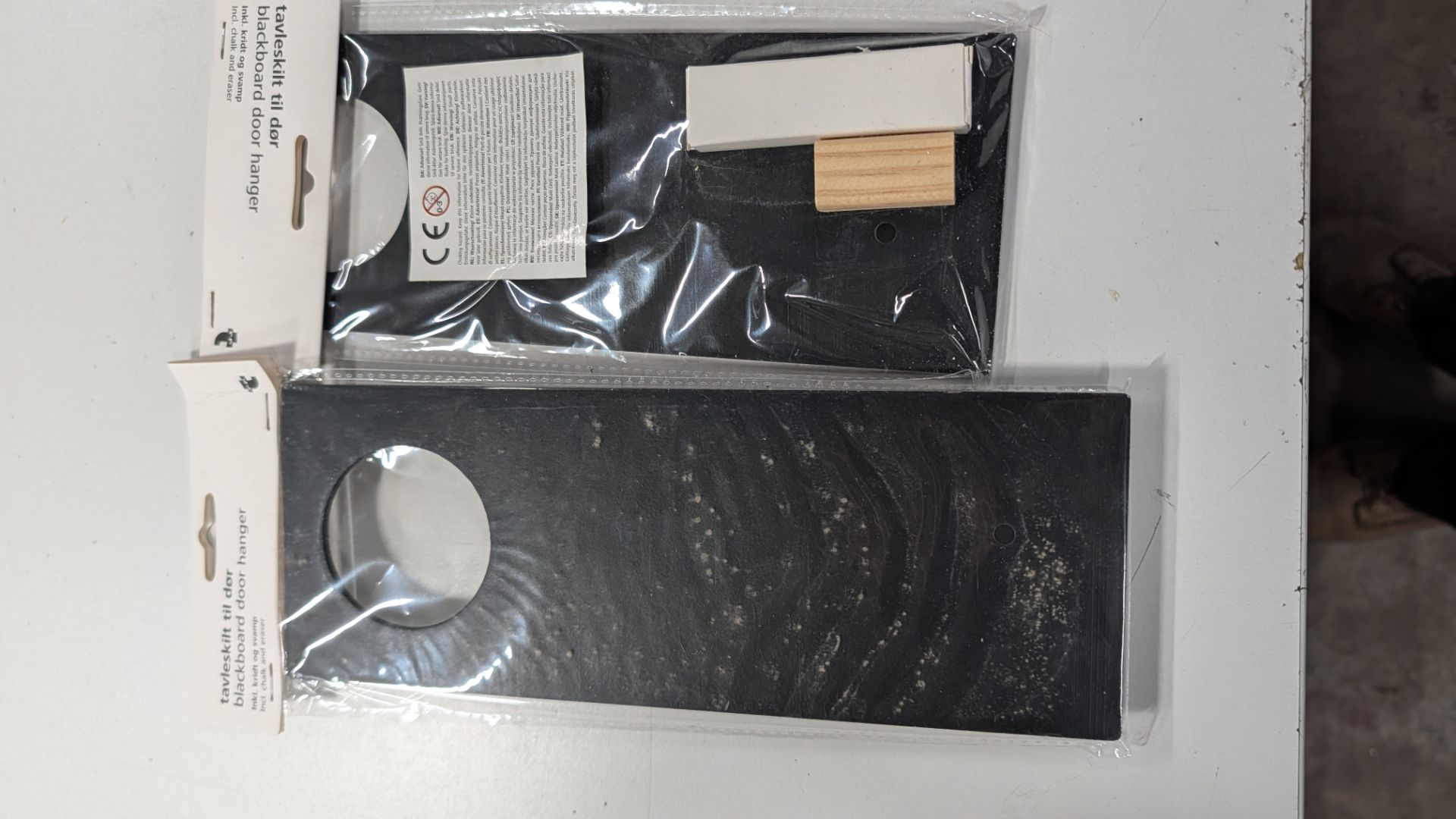 48 off Chalkboard Door Hangers. RRP £143.52. Each set contains Chalkboard, Chalk and Eraser. - Image 2 of 9