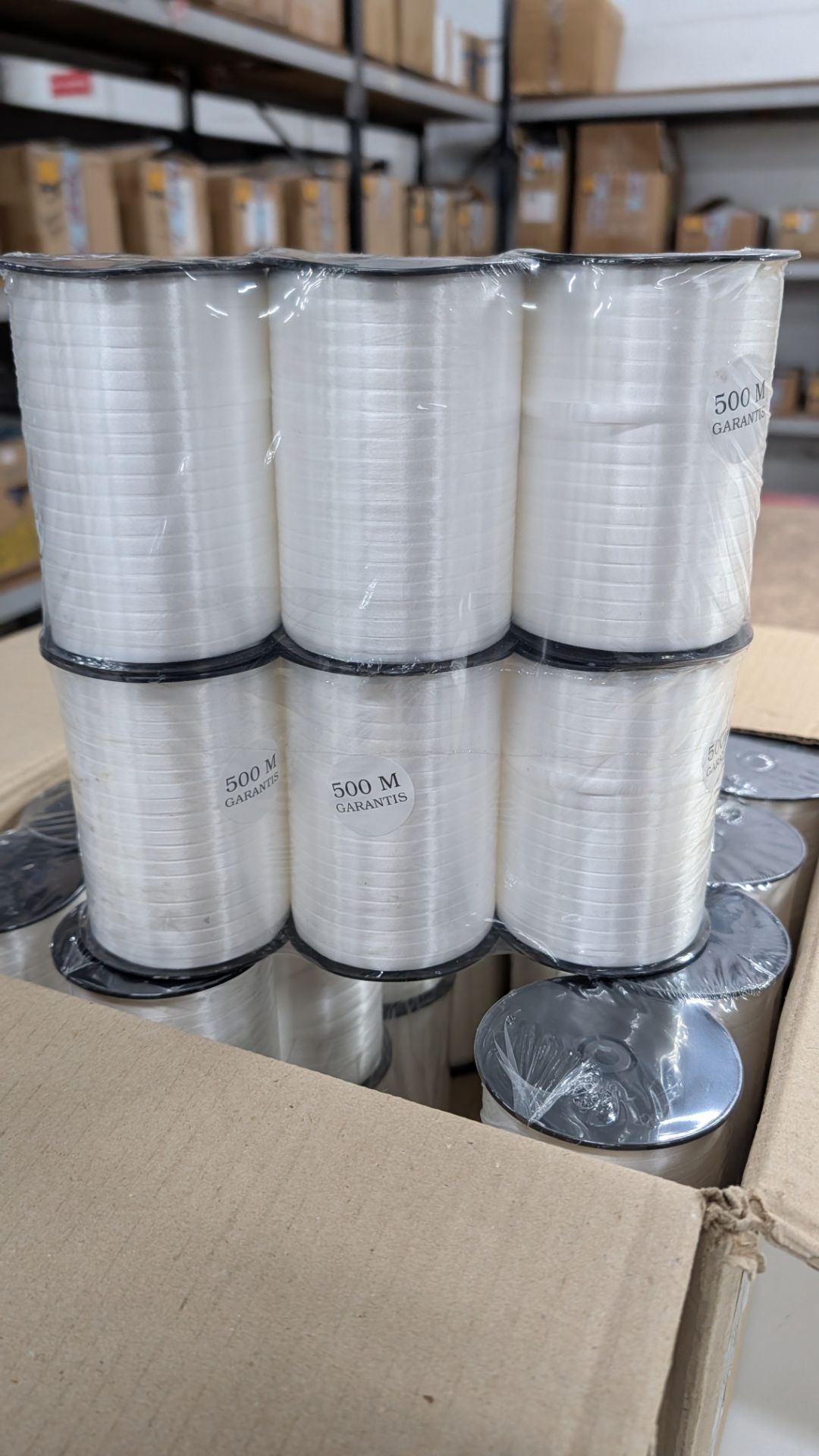 48 off 500m Spools White Balloon Ribbon. RP £240 - Image 3 of 9