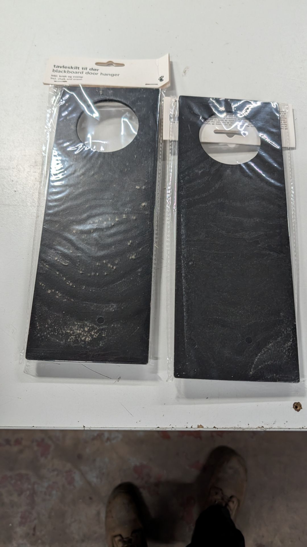 48 off Chalkboard Door Hangers. RRP £143.52. Each set contains Chalkboard, Chalk and Eraser. - Image 7 of 9