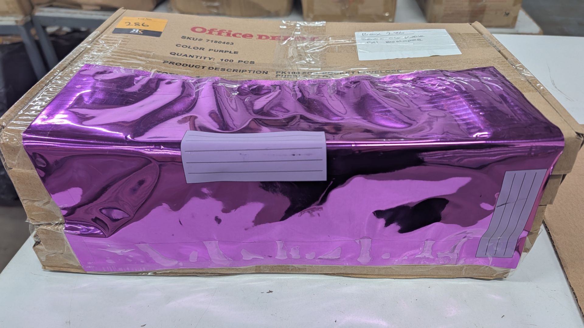 500 off Office Depot C4 Glossy Purple Foil Envelopes. RRP £90. - Image 6 of 10