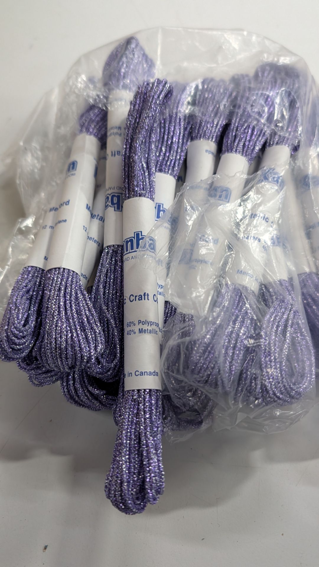 180 Packs of Metallic Craft Cord. RRP £222. This lot comprises the following: 152 off 12m Purple Kan - Image 6 of 18