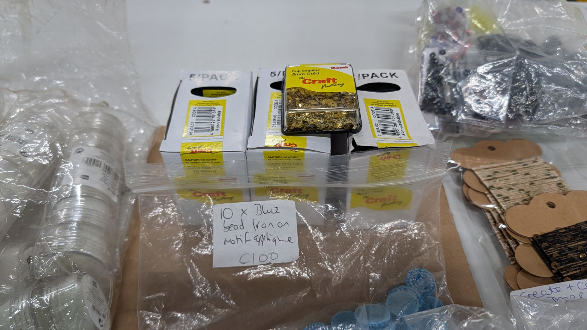 Various Sequins/ Motifs/ Thread. RRP £1,058.29. This lot comprises the following: 185 off Craft Fact - Image 7 of 14