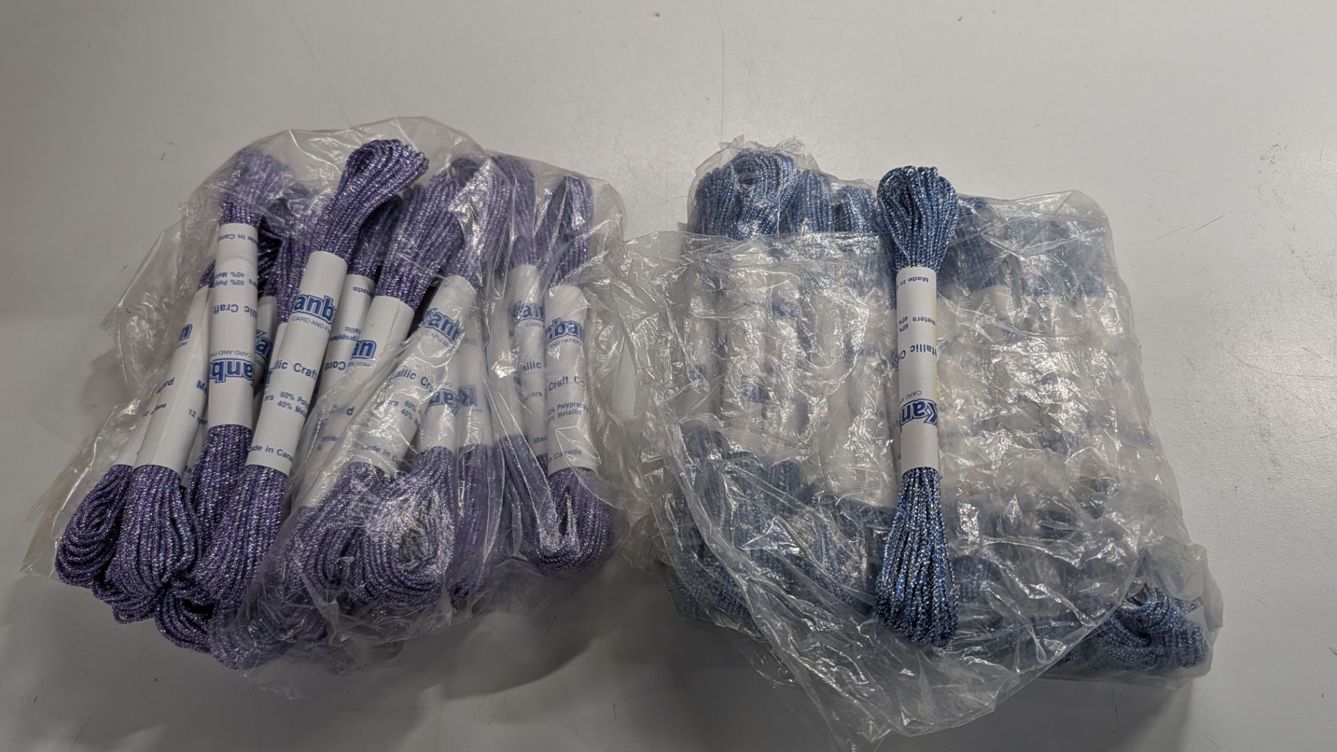 180 Packs of Metallic Craft Cord. RRP £222. This lot comprises the following: 152 off 12m Purple Kan - Image 2 of 18