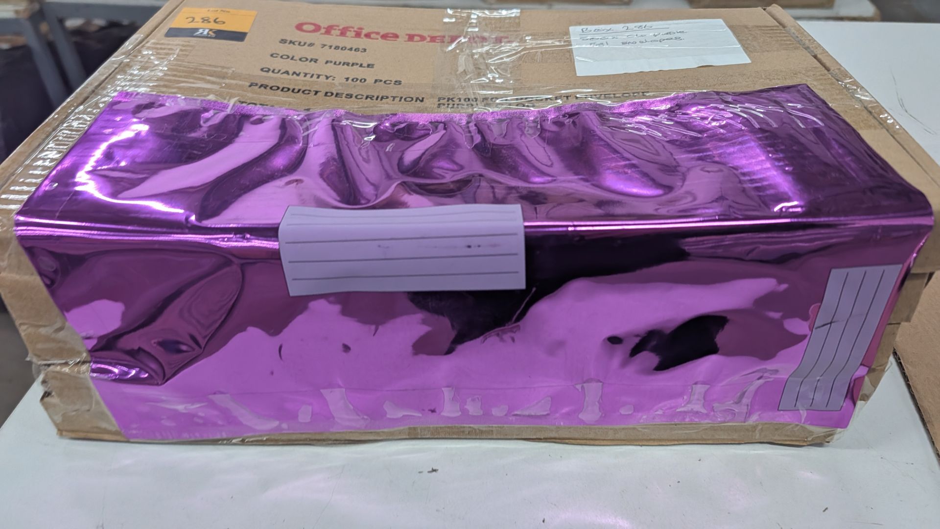 500 off Office Depot C4 Glossy Purple Foil Envelopes. RRP £90. - Image 7 of 10