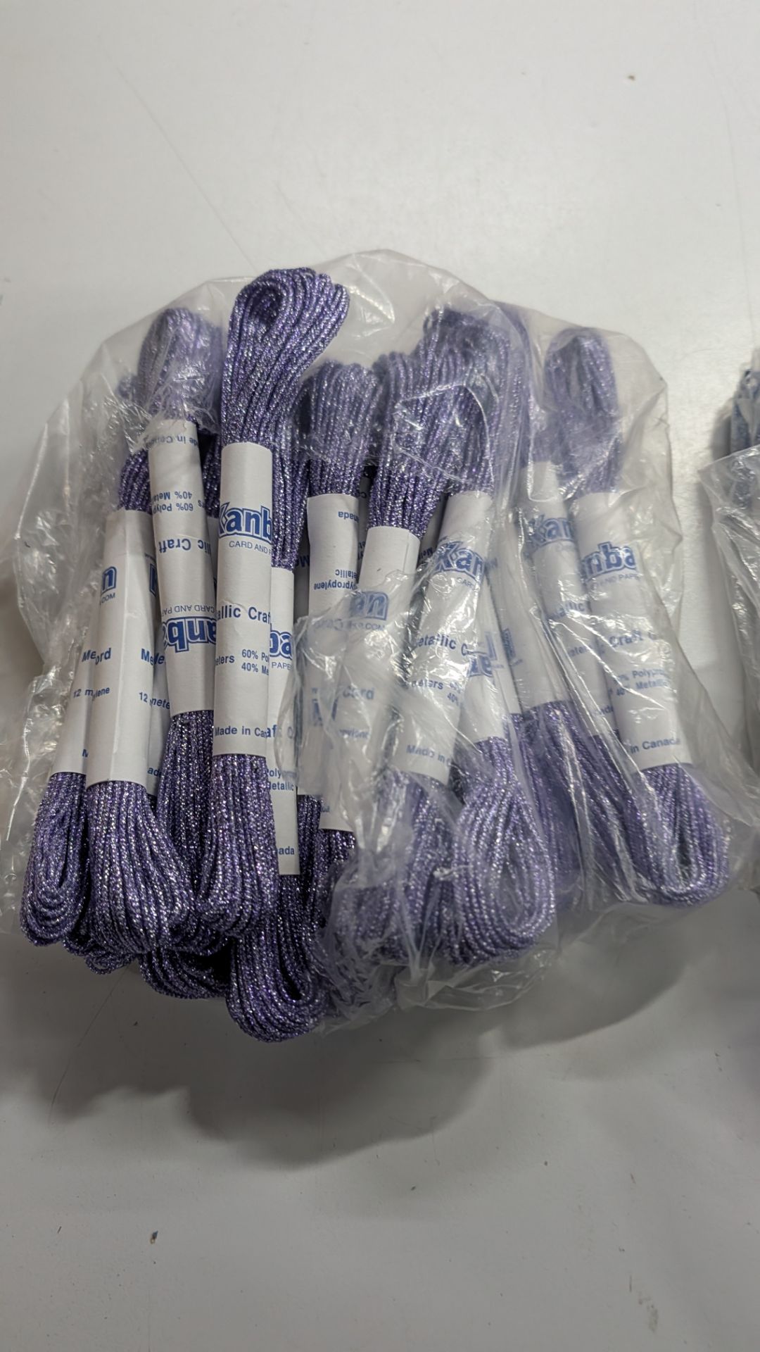 180 Packs of Metallic Craft Cord. RRP £222. This lot comprises the following: 152 off 12m Purple Kan - Image 5 of 18