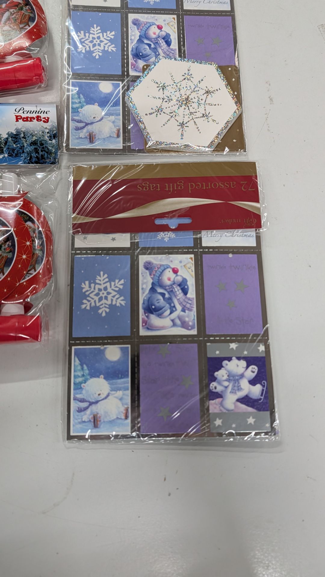 Christmas Decorations and Accessories. RRP £313.34. This lot comprises the following: 88 off Dear Sa - Image 11 of 15