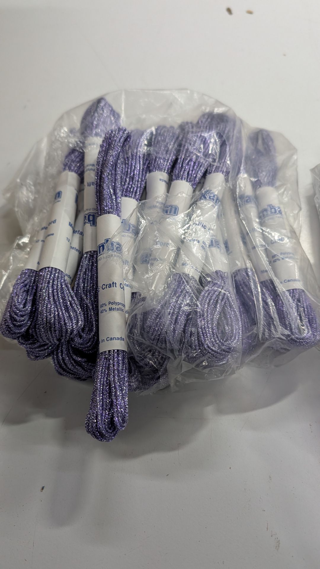 180 Packs of Metallic Craft Cord. RRP £222. This lot comprises the following: 152 off 12m Purple Kan - Image 9 of 18