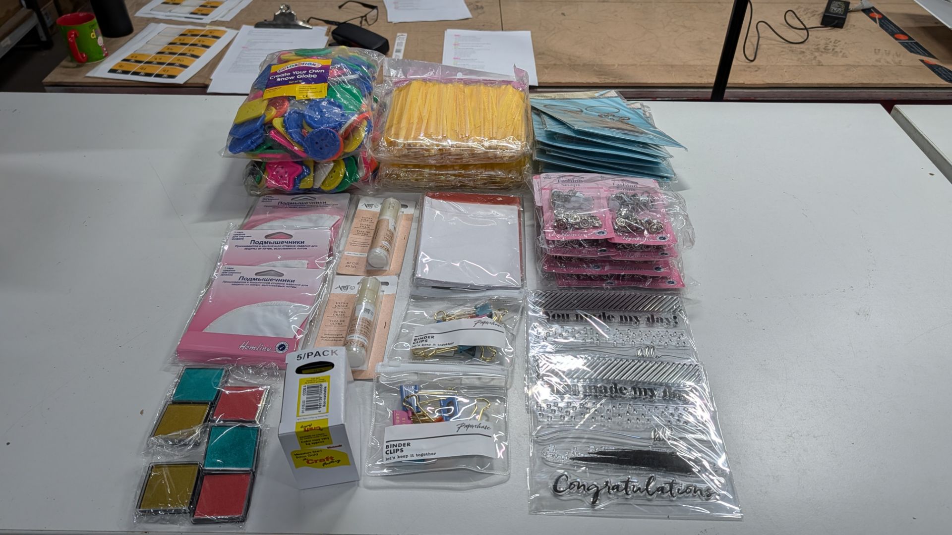 Large Mixed Lot of Craft Items. RRP £300+. This lot comprises the following: Buttons, Die and Stamp