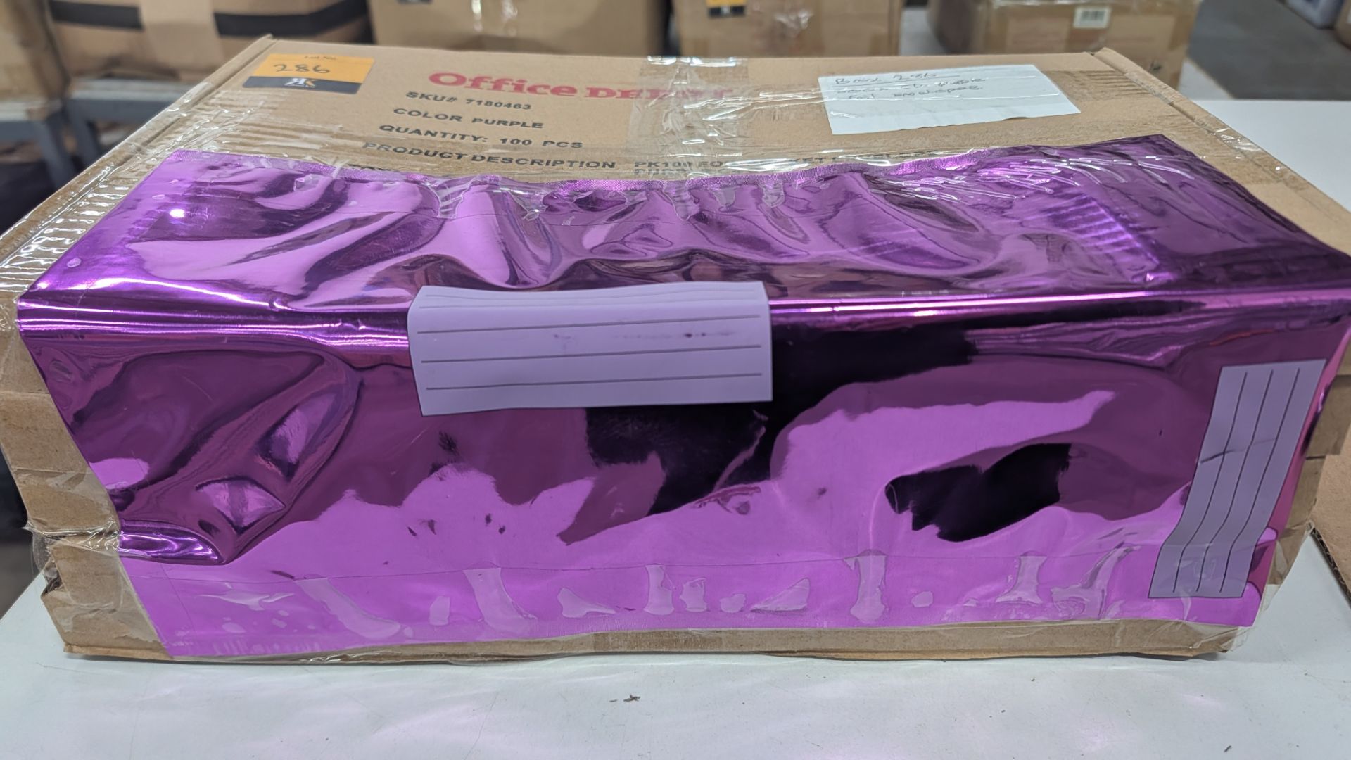 500 off Office Depot C4 Glossy Purple Foil Envelopes. RRP £90. - Image 4 of 10