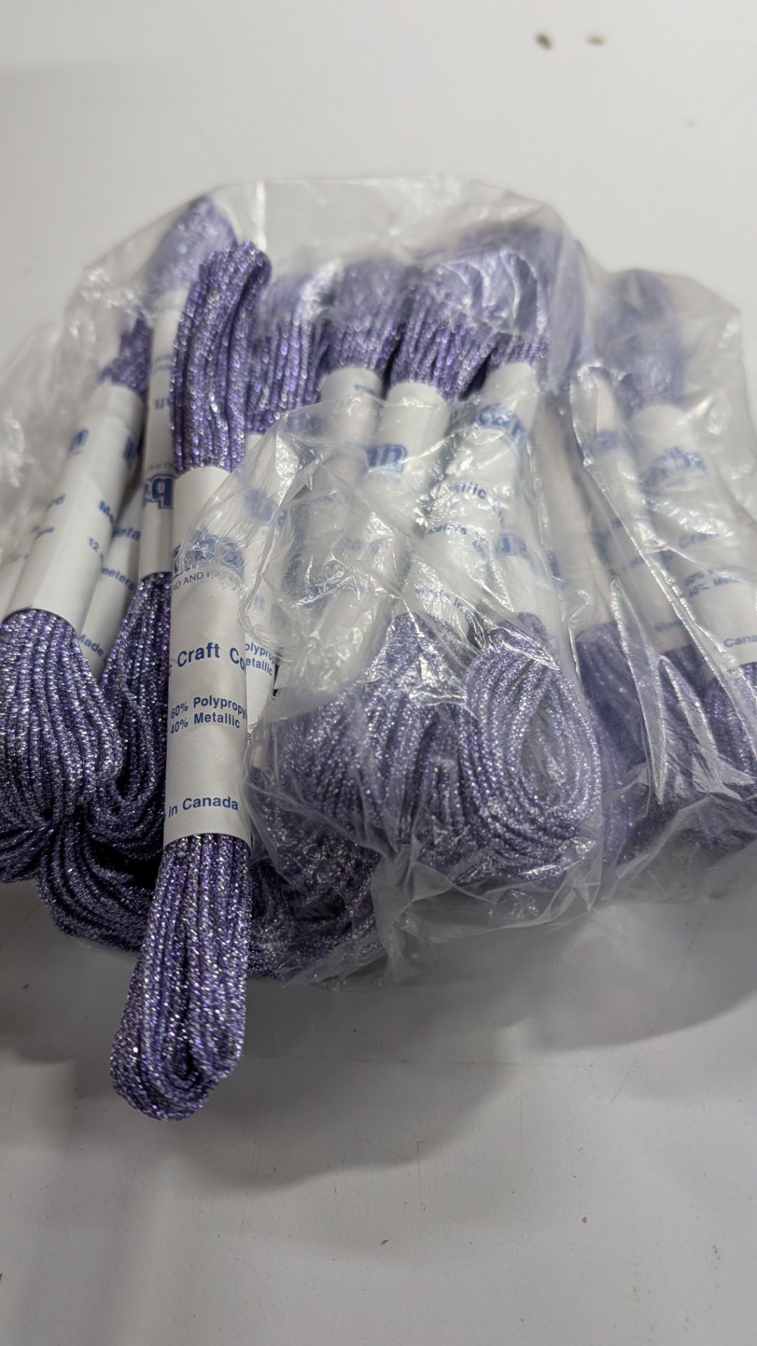 180 Packs of Metallic Craft Cord. RRP £222. This lot comprises the following: 152 off 12m Purple Kan - Image 8 of 18