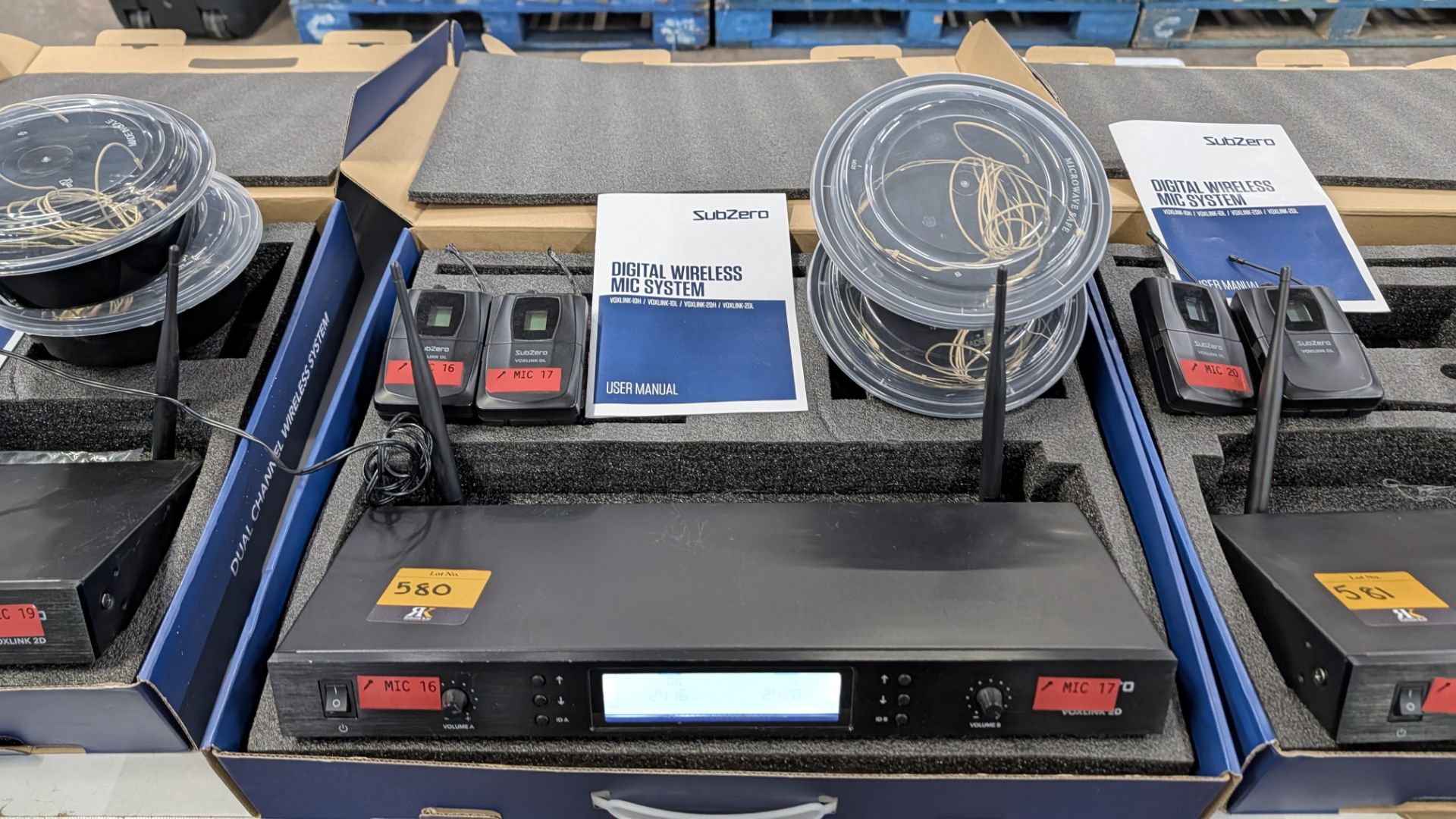 Sub Zero Digital Wireless Microphone System comprising Voxlink 2D Receiver, 2 off Voxlink DL Belt Pa