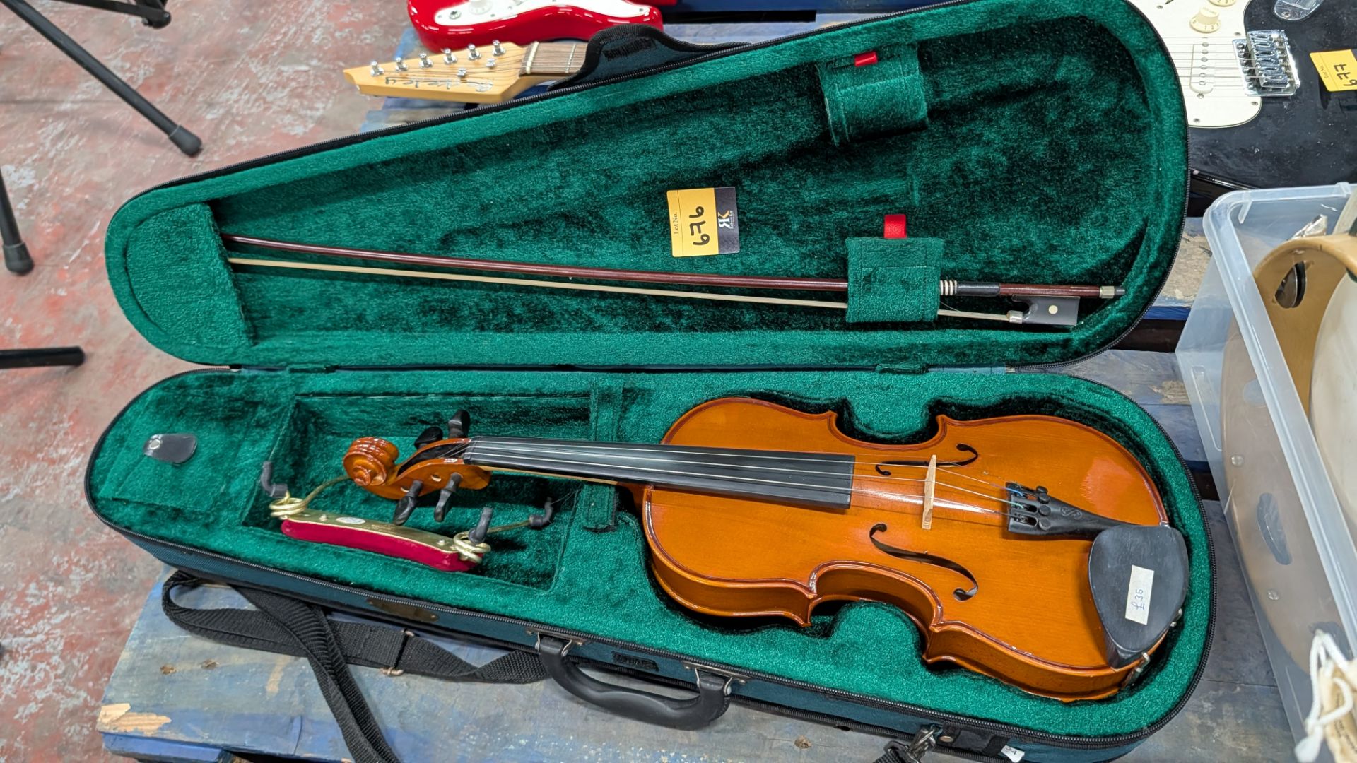 Violin in Case including Bow and Detachable Chin Rest. - Image 9 of 15