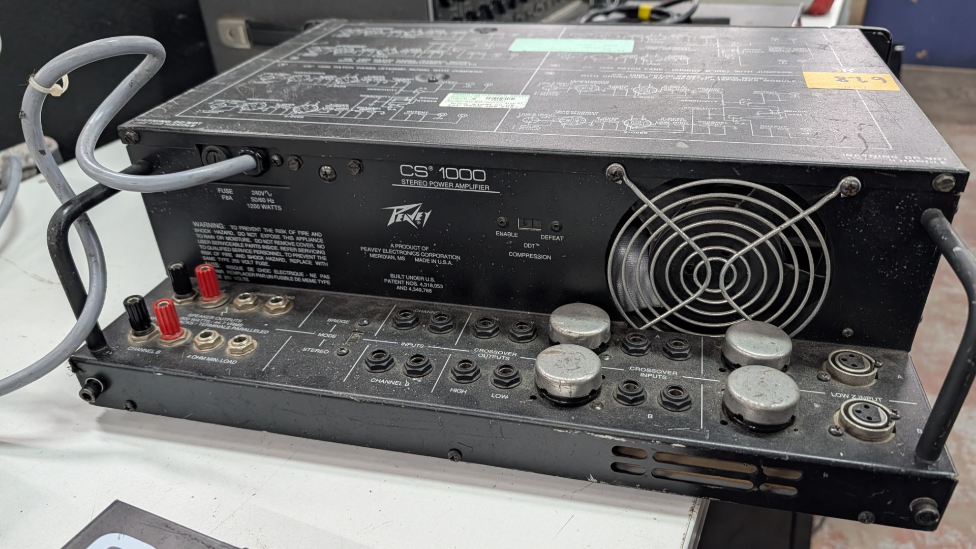 Peavey CS1000 1200W Rack Mountable Stereo Power Amplifier. - Image 12 of 16