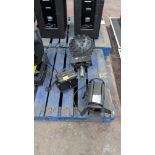 3 off Assorted Lighting Units comprising ADJ Gobo Projector, ADJ Starburst and Spot Lamp.