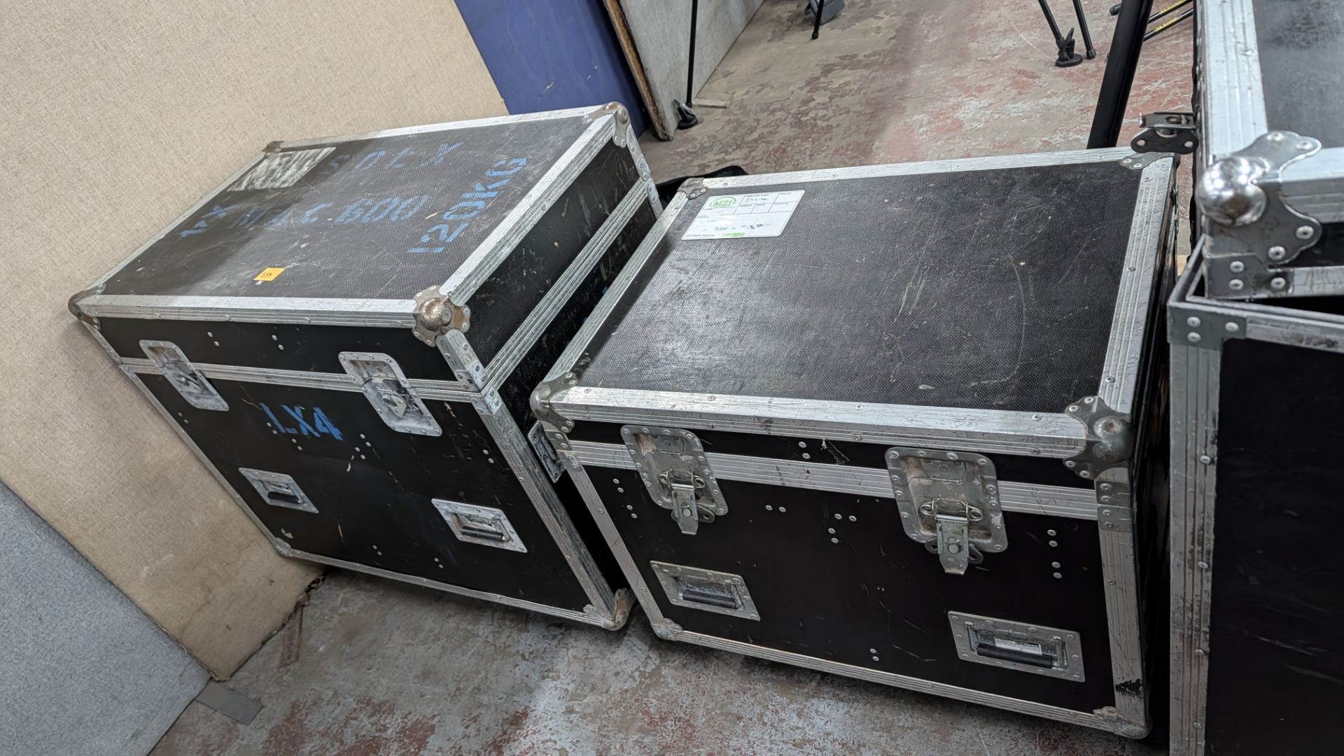 2 off Assorted Large Mobile Chest Flight Cases.