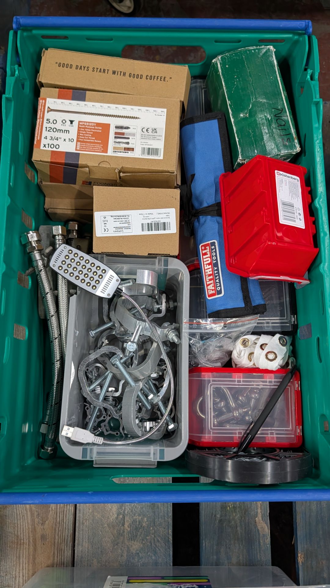The contents of a Pallet of miscellaneous Hardware Items, Tools, Accessories and more. - Image 8 of 18