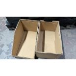 5 Pallets of pre- made Heavy Duty Cardboard Boxes. Each Comprising a box and lid. Approx. 250 Boxes