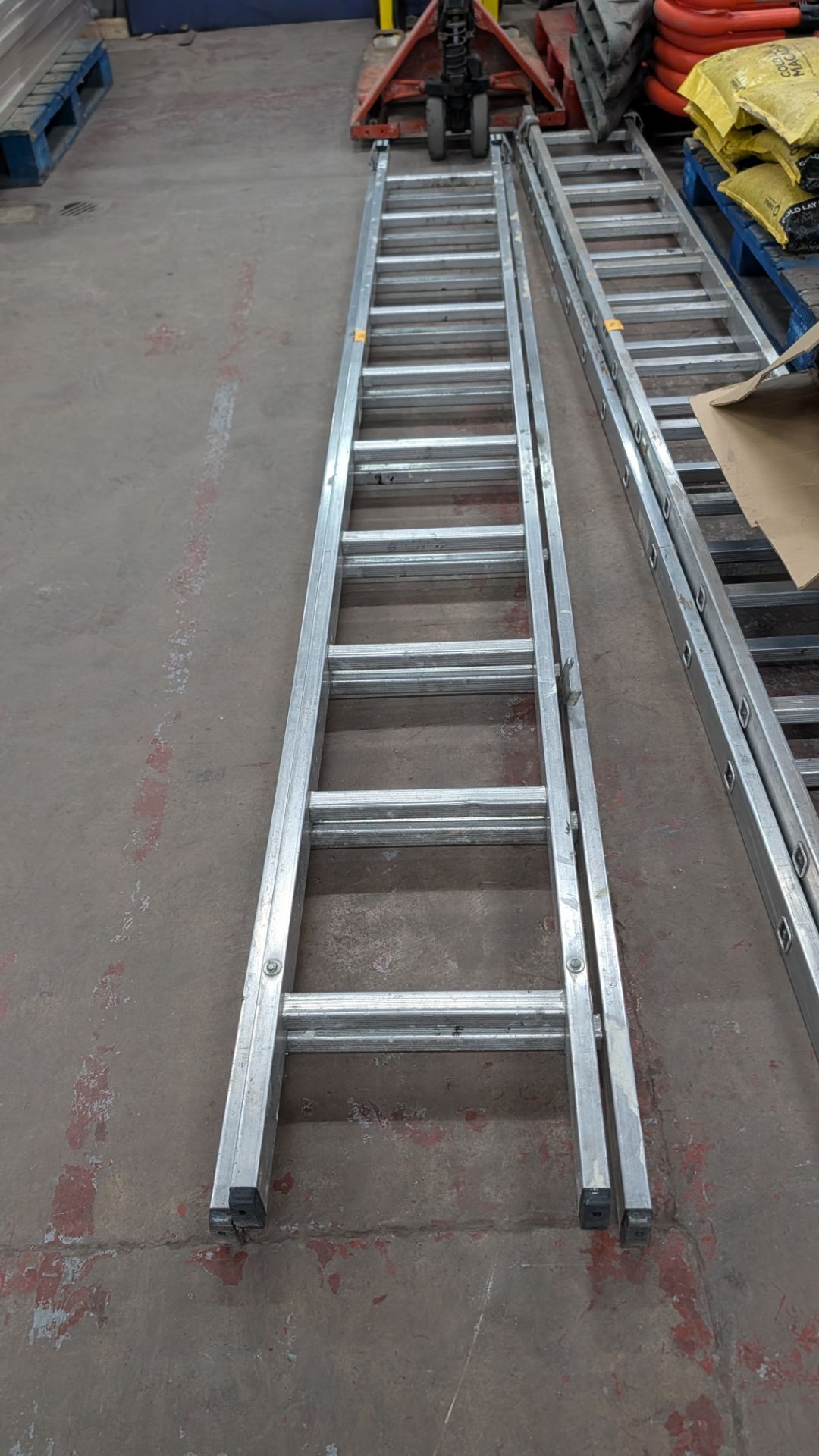 1 x Youngman 200 Double Rung Ladder, each section measuring approximately 3.07m long - Image 7 of 18