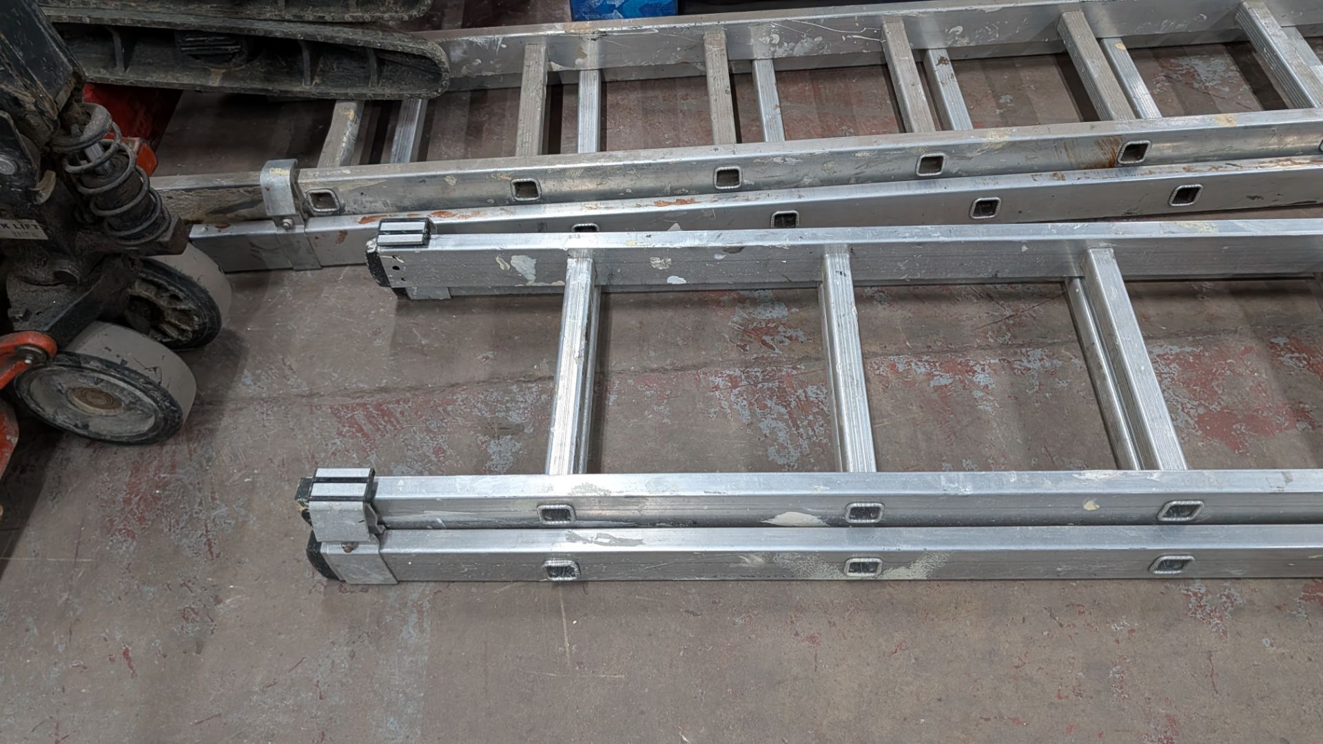 1 x Youngman 200 Double Rung Ladder, each section measuring approximately 3.07m long - Image 11 of 18