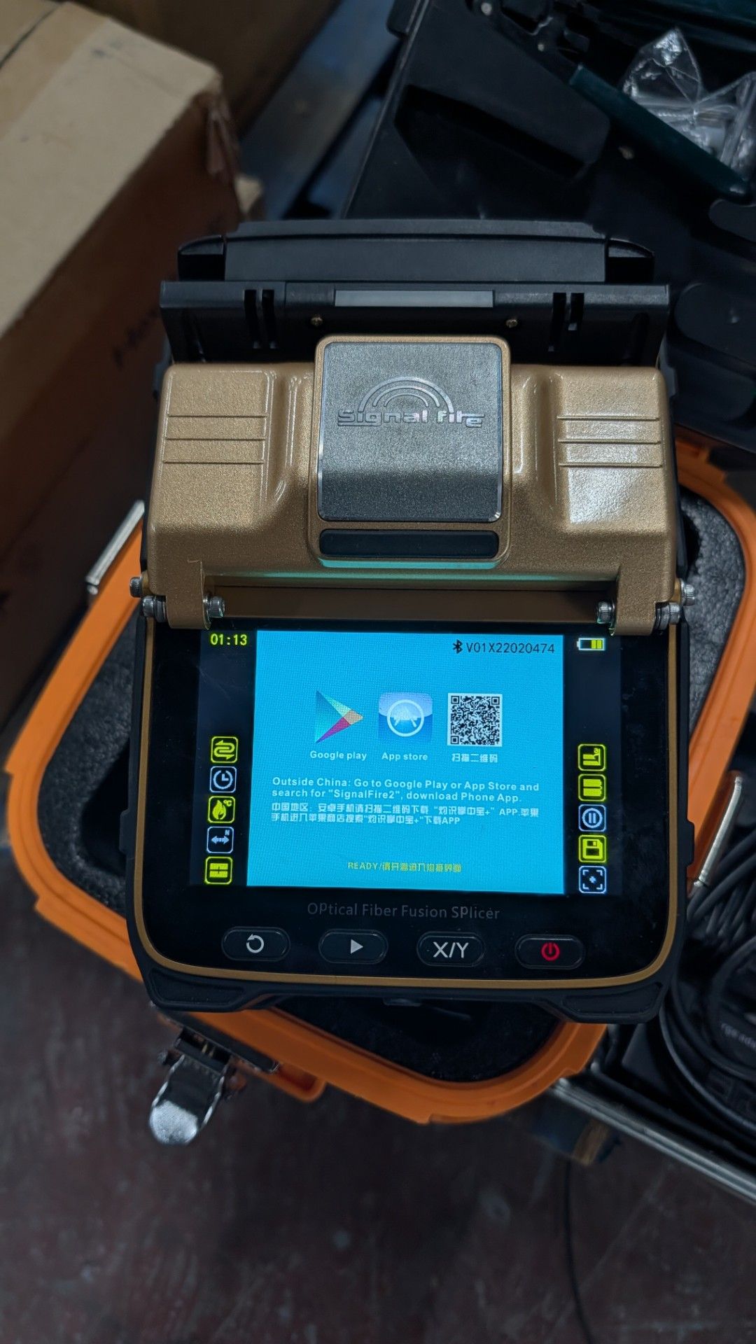 Signal Fire Optical Fiber Fusion Splicer in case. Model AI-8C - Image 12 of 23